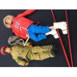 Action Man: Two Action Man figures: a skier and a military police officer.