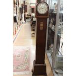 An early 20th Century oak Grandmother clock