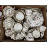 A Coalport & Foley 'Ming Rose' pattern dinner tea and coffee service (1 box)