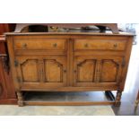 A mid 20th Century oak sideboard,