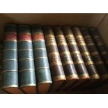 Collection of leather bound books, comprising 'Our own Country', six vols bound as three, Cassell,