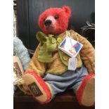 Robin der Bar: A handmade artist teddy bear, one of a kind, 46cm approx,