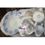 A Collingwood tea service 'Rose Bay' together with a Rosaline plate and a Yorks Insurance Edwardian