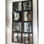 Collection of nine glass plate negatives, c.