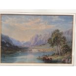 Continental School, "Italian Alps", late 19th century, a set of three, watercolour on paper,