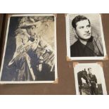 A photograph album containing press photographs of 1930s-50s film stars,
