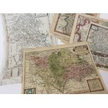A collection of maps to include a Robert Morden map of Scotland, not coloured, H.