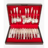 Cooper Bros Sheffield cased canteen of cutlery