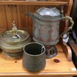 An early 20th Century Islamic coffee pot,