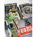Small collection of football programmes,