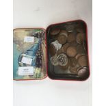 One tin of assorted coins to include One Penny's, Half Penny's and many others.