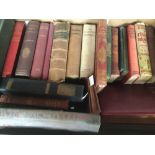 Collection of vintage and antiquarian books to include Fontaine's Fables, Paris 1757,