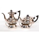 A Viner's of Sheffield Alpha Plate four piece plated teaset (4)