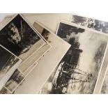 Manchester Ship Canal: A small collection of press copies of photographs relating to the excavation
