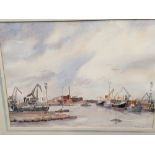 Claude Wright, Kotla Finland, watercolour, signed,