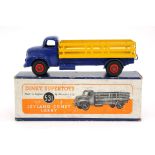 Dinky: A boxed Dinky Supertoys Leyland Comet Lorry, 531, blue cab and yellow trailer.