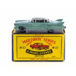Matchbox: A rare boxed Matchbox Moko Lesney 1-75 series Cadillac Sixty Special, 27C,