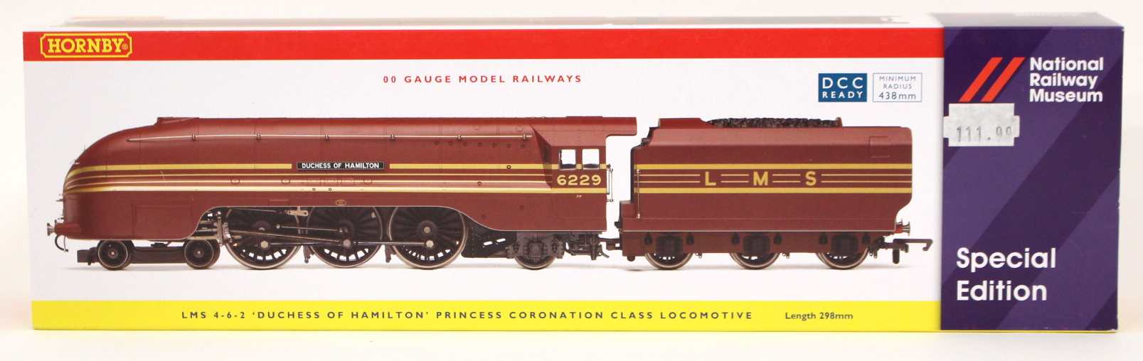 Hornby: A boxed 'Duchess of Hamilton', LKMS 4-6-2-, Coronation Class Locomotive, 6229, R3101,