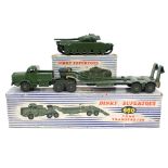 Dinky: A boxed Dinky Supertoys Tank Transporter, 660,