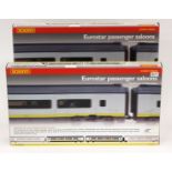 Hornby: Two boxed Eurostar passenger saloon sets, R4013,