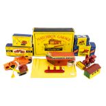 Matchbox: A boxed garage together with a No.