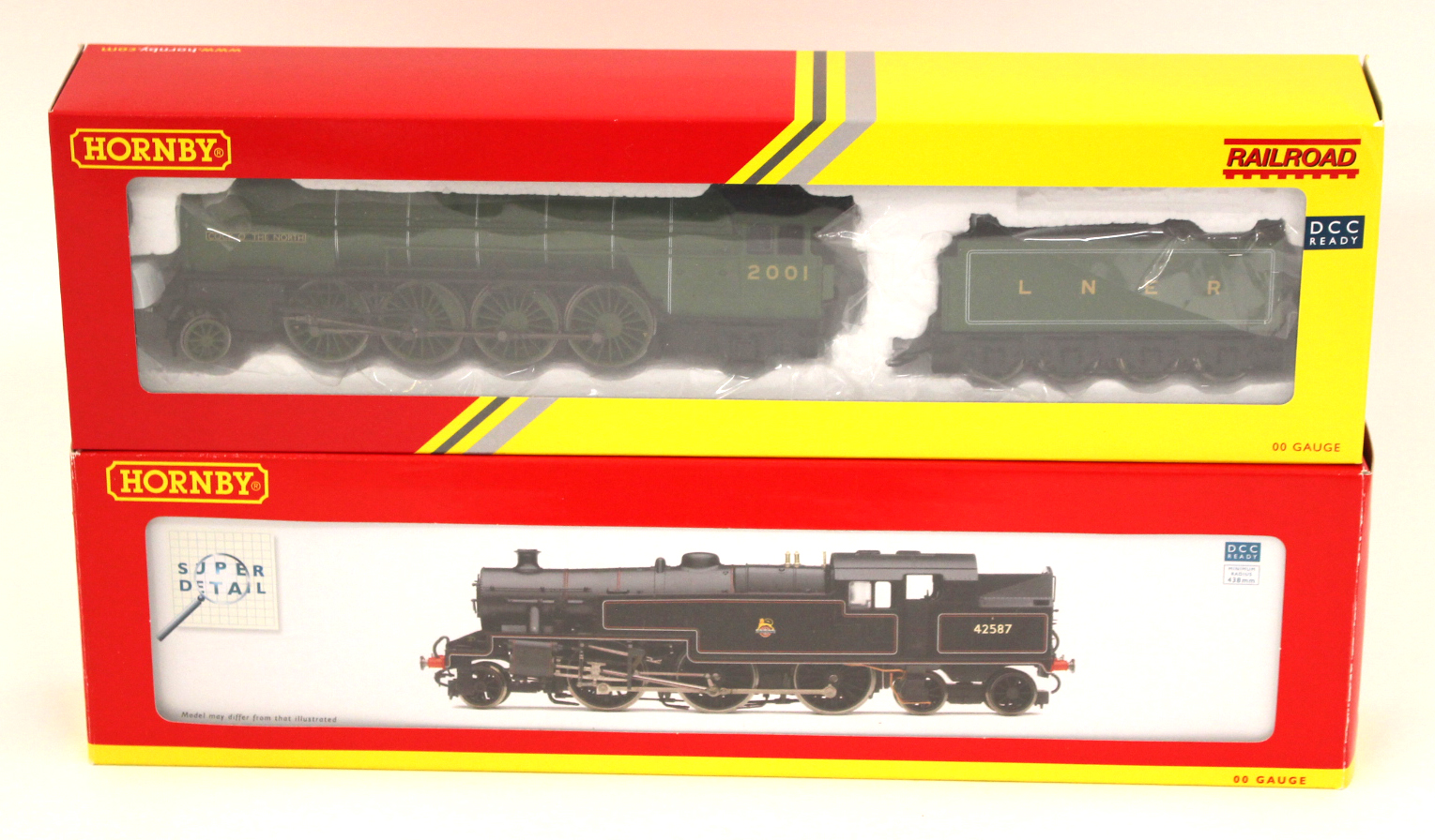 Hornby: A boxed BR 2-6-4 Stanier, Class 4P locomotive, 42587, R2731,