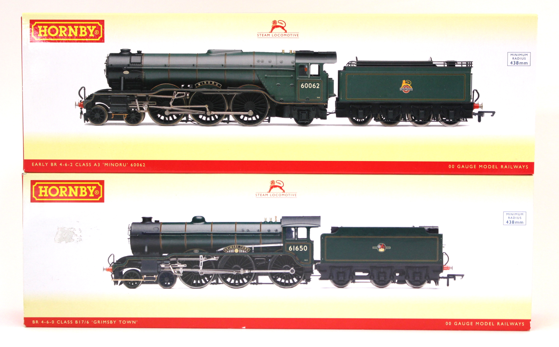 Hornby: A boxed 'Grimsby Town', BR 4-6-0, Class B17/6 locomotive, 61650, R2922,