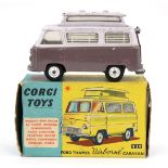 Corgi: A boxed Ford Thames 'Airborne' Caravan', 420, lilac top with mauve bottom, slightly playworn,