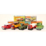 Matchbox: Five Superfast 75 Series vehicles: 63b Freeway Gas Tanker, orange tractor unit,