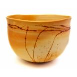 John Dermer, a large studio pottery bowl, hemispherical form,