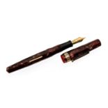 Wahl Eversharp Doric oversize fountain pen, Morocco red,