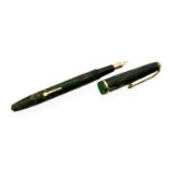 Conway Stewart Dinkie 560 fountain pen, green marbled,