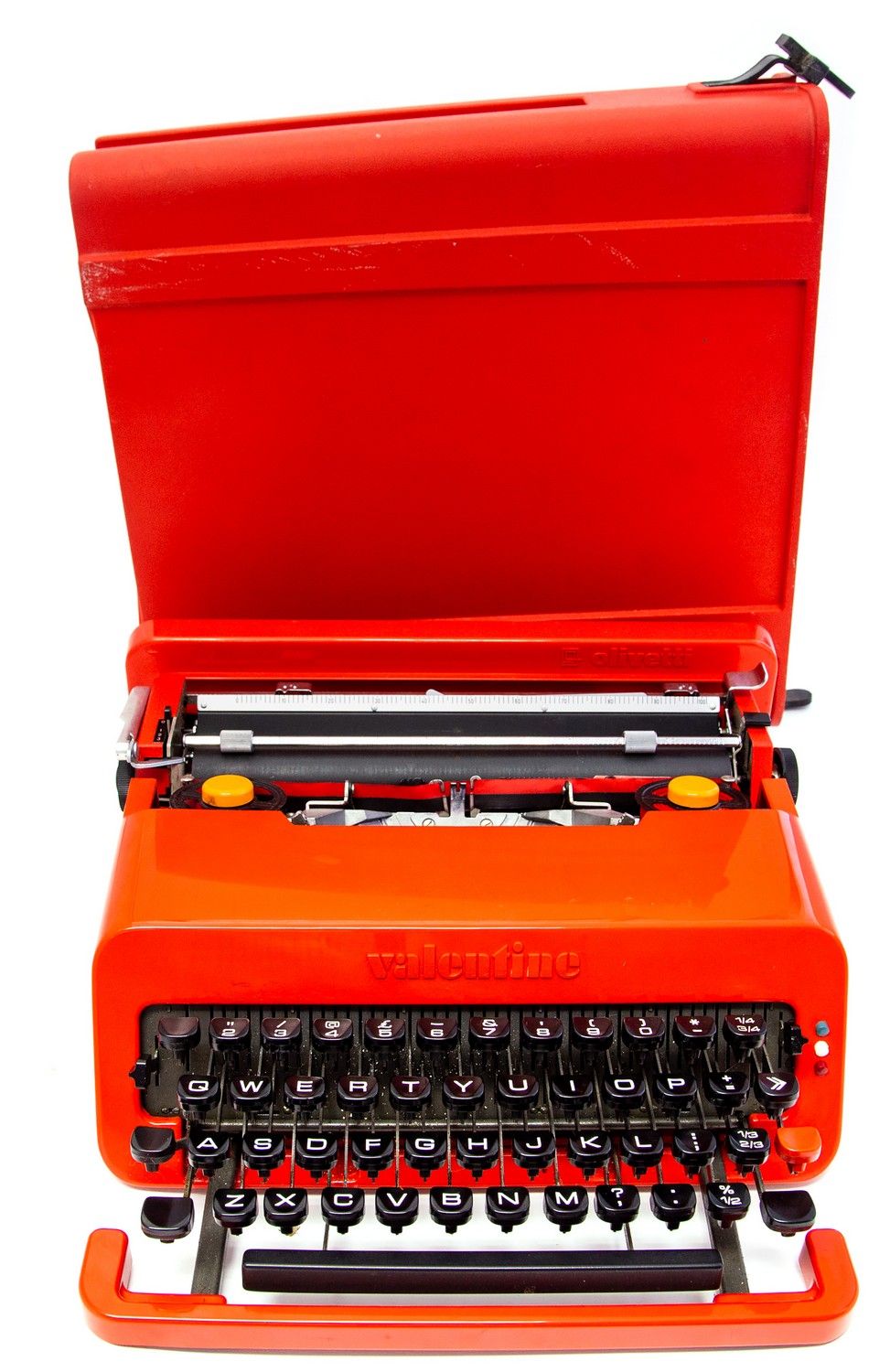 Ettore Sottsass and Perry King for Olivetti, a Valentine portable typewriter, circa 1968,