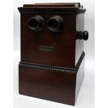 Alexander Becker's patent tabletop two-person ("sweetheart") stereo viewer, 19th Century,