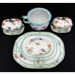 A series of early 19th Century Stephen Folch Ironstone China dinner wares decorated in the `Exotic