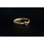 Medieval (14th century AD) Gold ring with plain band;