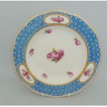 A Derby porcelain soup plate, beautifully painted by William Billingsley,