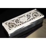 A George III silver rectangular box,