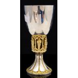 An Aurum silver and silver-gilt Canterbury goblet,