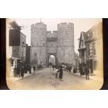 Victorian/Edwardian photographic glass lantern slides depicting travel/topographical views,