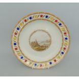 A Derby dessert plate, from The Duke of Marlborough service,