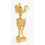 A mid 19th Century ormolu garniture component, circa 1870, of Empire Revival design, cherub finial,