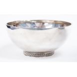 An Elizabeth II silver rose bowl,