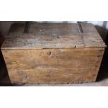 An 18th Century elm plank trunk,