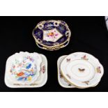 A group of assorted early 19th Century bone china and ironstone dessert wares circa 1820s to