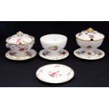 A group of three early 19th Century English Ironstone and porcelain circular sauce tureens,