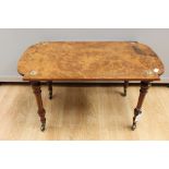 A 19th Century figured walnut whatnot base section,