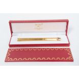 CARTIER gold plated ball point pen