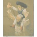 Ferguson, "Father and son", 20th century, a limited edition colour print, signed in pencil lower