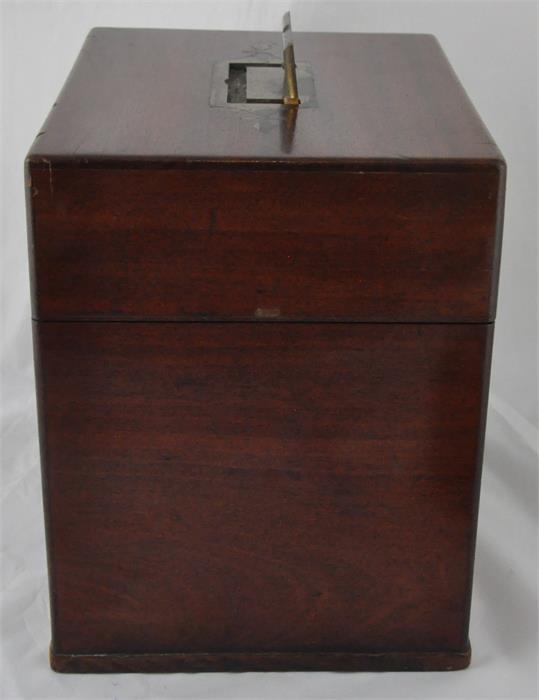 ***REOFFER IN DERBY AUGUST SALE £200/£300***  A Victorian mahogany campaign style apothecary - Image 10 of 10